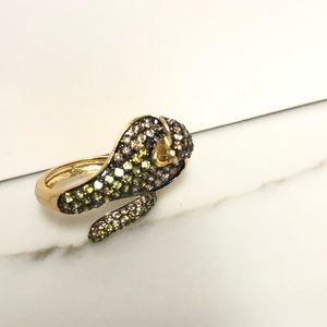 18k Gold Filled CZ Cobra 🐍 Ring